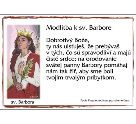 sv. Barbora