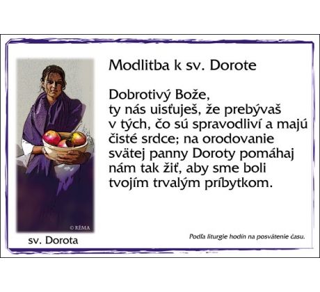 sv. Dorota