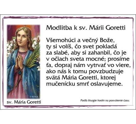 sv. Mária Goretti