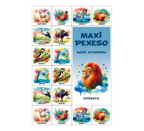 Maxi pexeso Božie stvorenia Zvieratá NOVÉ!