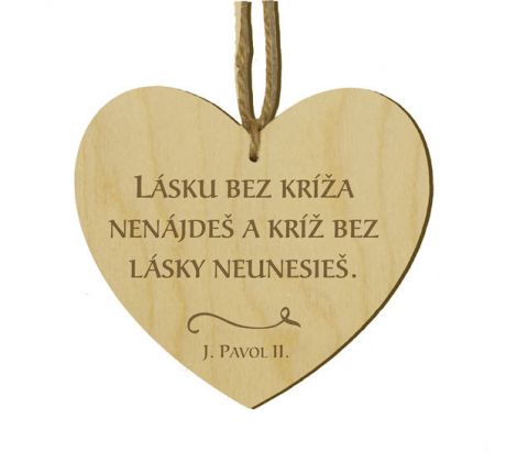 Srdiečko s citátom