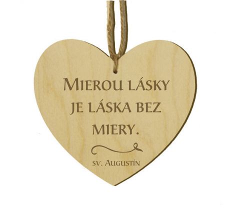 Srdiečko s citátom
