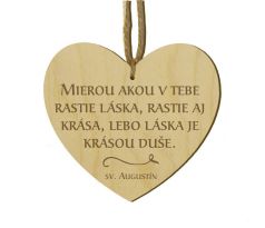Srdiečko s citátom