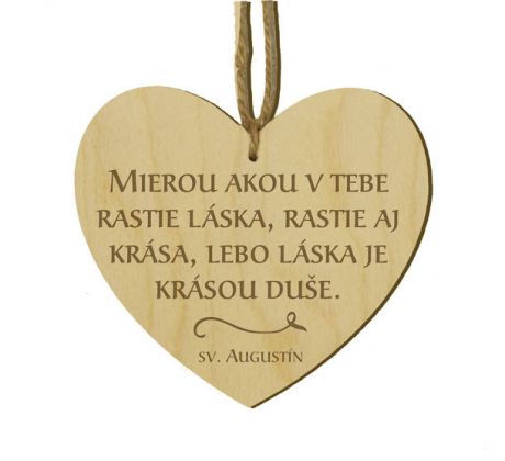 Srdiečko s citátom
