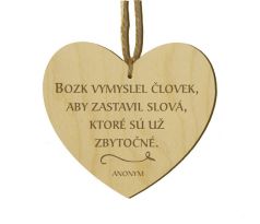 Srdiečko s citátom