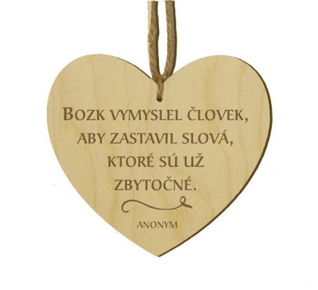 Srdiečko s citátom
