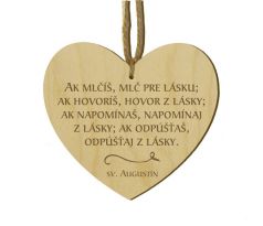 Srdiečko s citátom