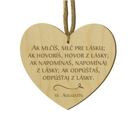 Srdiečko s citátom