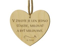Srdiečko s citátom