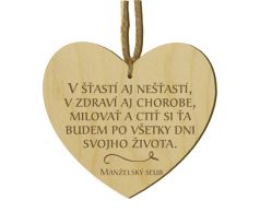 Srdiečko s citátom
