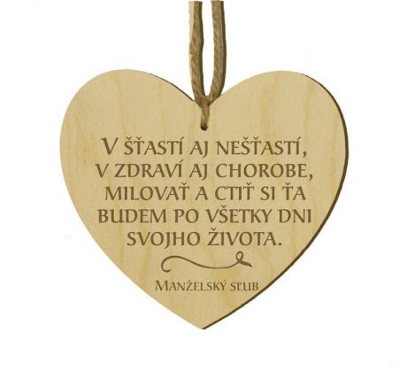 Srdiečko s citátom