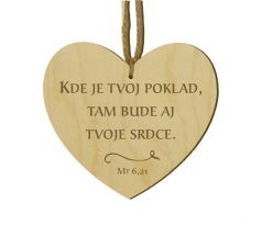 Srdiečko s citátom