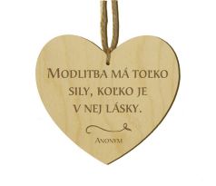 Srdiečko s citátom