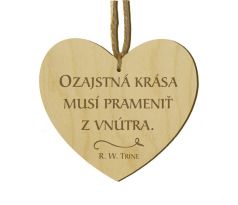 Srdiečko s citátom
