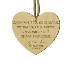 Srdiečko s citátom