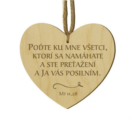 Srdiečko s citátom
