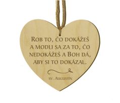 Srdiečko s citátom