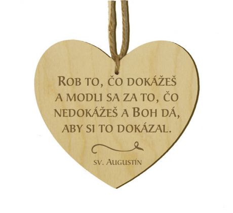 Srdiečko s citátom