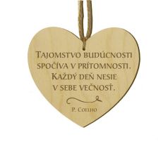 Srdiečko s citátom