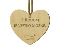 Srdiečko s citátom