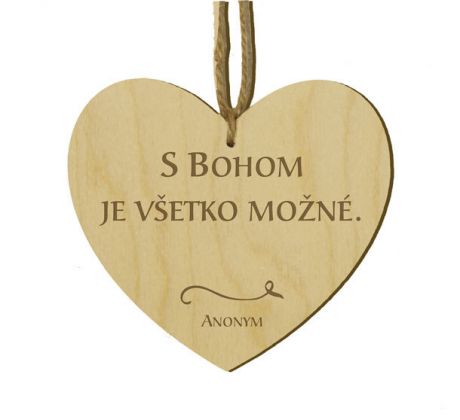 Srdiečko s citátom
