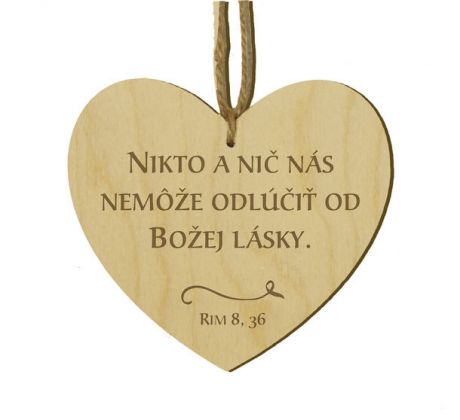 Srdiečko s citátom