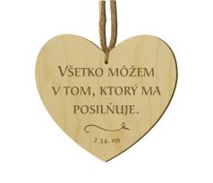 Srdiečko s citátom