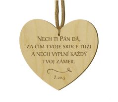 Srdiečko s citátom