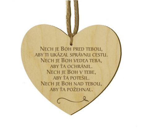Srdiečko s citátom