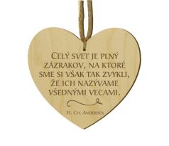 Srdiečko s citátom