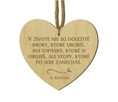 Srdiečko s citátom