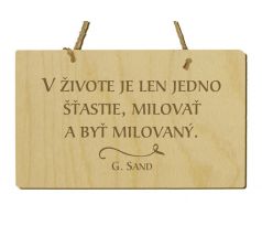 Tabuľka s citátom