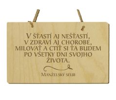 Tabuľka s citátom