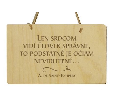 Tabuľka s citátom