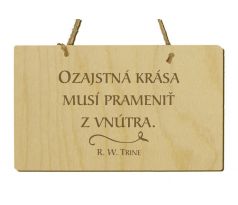 Tabuľka s citátom