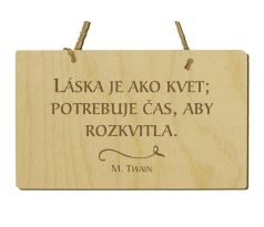 Tabuľka s citátom