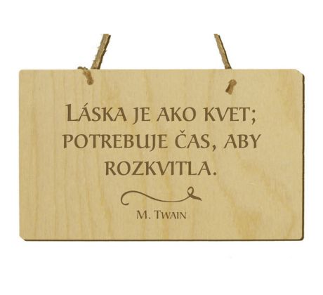 Tabuľka s citátom