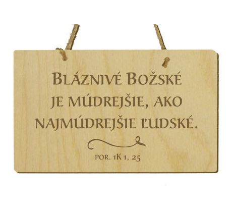 Tabuľka s citátom
