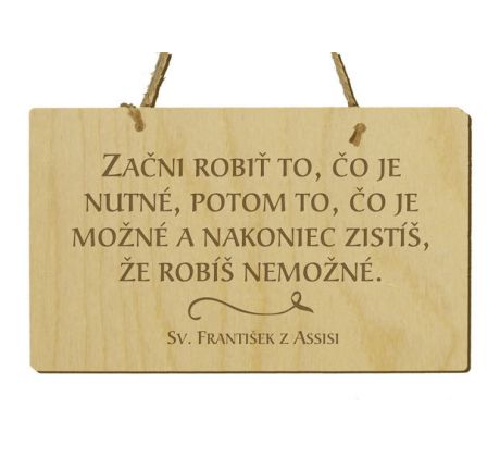 Tabuľka s citátom