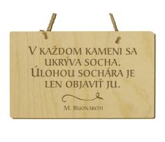 Tabuľka s citátom