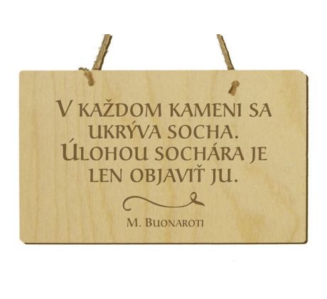Tabuľka s citátom