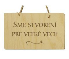 Tabuľka s citátom