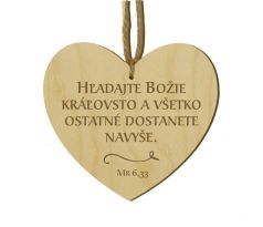 Srdiečko s citátom