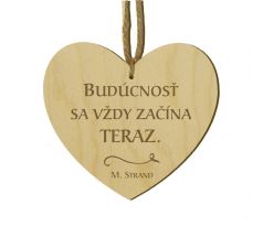 Srdiečko s citátom