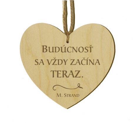 Srdiečko s citátom