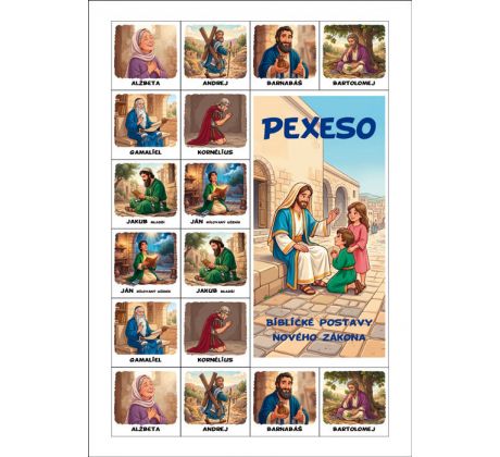 Pexeso: Biblické postavy Nového zákona.